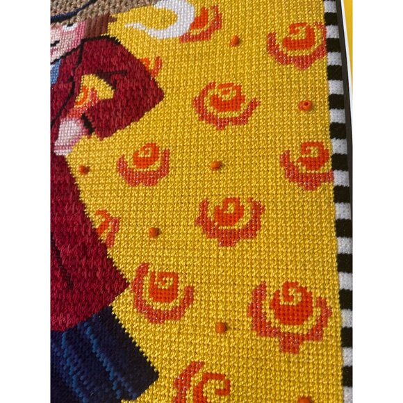 Mary Engelbreit Framed Needlepoint Art "Snap Out Of It" Woman In Red Coat & Hat - Picture 8 of 13